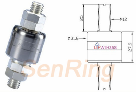 a1h35sA1H35S系列水银滑环(1路350A电流)系列水银导电滑环图纸